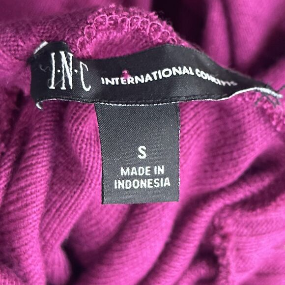 INC International Concepts Small Turtleneck Sweater Balloon Sleeves Stretch New - Picture 7 of 11